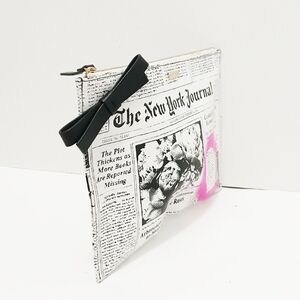 KATE SPADE "Ooh La La Bella" Newpaper Journal Clutch Pouch